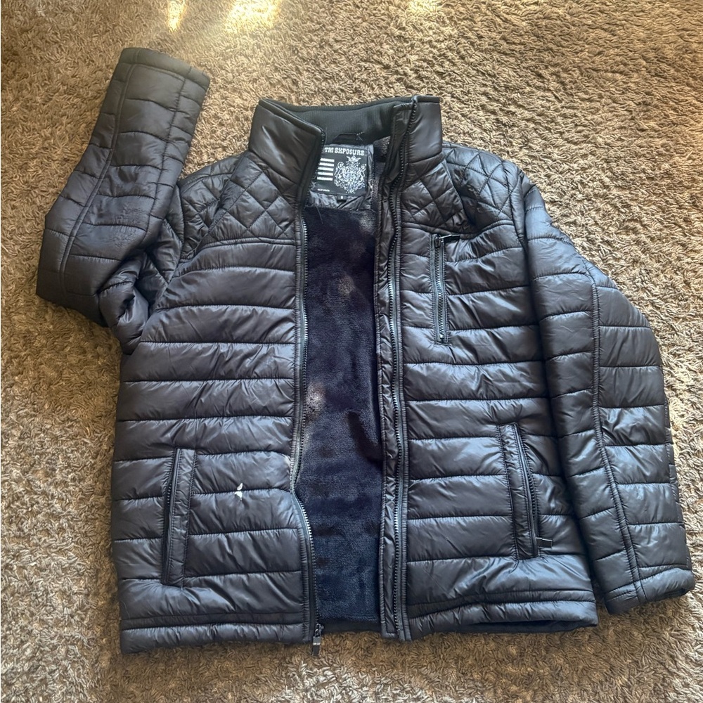 Black Puffer Jacket for Kids